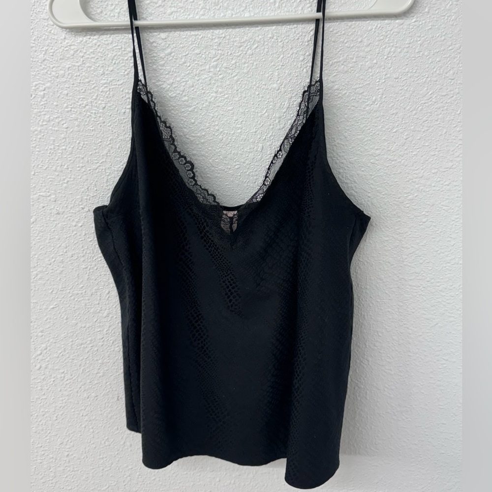 Victoria's Secret Black Lace Detail Top